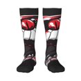 thumbnail image 1 of Bixox Fierce Red Viper Graphic Art Patterned Men's and Women's Knee Socks High Socks Outdoor Sports Socks, 1 of 5