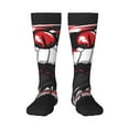 thumbnail image 1 of Bixox Fierce Red Viper Graphic Art Patterned Men's and Women's Knee Socks High Socks Outdoor Sports Socks, 1 of 5