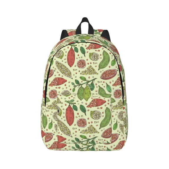 Bixox Finger Lime Fruits Printing Canvas Backpack Lightweight Casual Travel Backpack School Backpack Fits 15.6 Inch Notebook