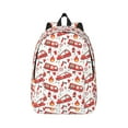 thumbnail image 1 of Bixox Fire Truck Printing Canvas Backpack Lightweight Casual Travel Backpack School Backpack Fits 15.6 Inch Notebook, 1 of 5