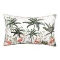 thumbnail image 1 of Bixox Flamingo Palm Trees Printed Pillow Protector,Super Soft Ideal for Home,Guests,Rentals - 14"x20", 1 of 8