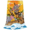 Bixox Fleece Blanket Animals on Noah's Ark1 Pattern Super Soft Double