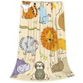Bixox Fleece Blanket Animals Pattern Super Soft DoubleSided Microfiber