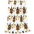Bixox Fleece Blanket Colorful maple leaf owl Pattern Super Soft Double