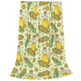 thumbnail image 1 of Bixox Fleece Blanket Corn And Corn Oil Pattern Super Soft Double-Sided Microfiber Flannel Blanket for Sofa, Bed, Couch,Suitable for All Seasons -, 1 of 5