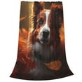 thumbnail image 1 of Bixox Fleece Blanket Cute Maple Leaf Puppy Pattern Super Soft Double-Sided Microfiber Flannel Blanket for Sofa, Bed, Couch,Suitable for All Seasons - 50"x40", 1 of 5