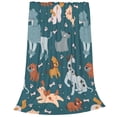 thumbnail image 1 of Bixox Fleece Blanket Dogs Pattern Super Soft Double-Sided Microfiber Flannel Blanket for Sofa, Bed, Couch,Suitable for All Seasons - 40"x30", 1 of 5