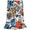 thumbnail image 1 of Bixox Fleece Blanket French Food Pattern Super Soft Double-Sided Microfiber Flannel Blanket for Sofa, Bed, Couch,Suitable for All Seasons - 80"x60", 1 of 5