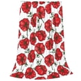 thumbnail image 1 of Bixox Fleece Blanket Hand Drawn Tomatoes Pattern Super Soft Double-Sided Microfiber Flannel Blanket for Sofa, Bed, Couch, Suitable for All Seasons - 80"x60", 1 of 5