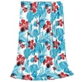 thumbnail image 1 of Bixox Fleece Blanket Hawaiian Style Pattern Super Soft Double-Sided Microfiber Flannel Blanket for Sofa, Bed, Couch, Suitable for All Seasons - 60"x50", 1 of 5