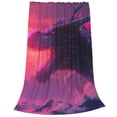 thumbnail image 1 of Bixox Fleece Blanket Mystical Dragon Under Moon Pattern Super Soft Double-Sided Microfiber Flannel Blanket for Sofa, Bed, Couch,Suitable for All Seasons - 60"x50", 1 of 5