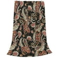 thumbnail image 1 of Bixox Fleece Blanket Paisley6 Pattern Super Soft Double-Sided Microfiber Flannel Blanket for Sofa, Bed, Couch,Suitable for All Seasons - 80"x60", 1 of 5