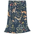 Bixox Fleece Blanket Retro Forest Animals Pattern Super Soft Double