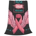 thumbnail image 1 of Bixox Fleece Blanket Ribbon With Angel Wings Pattern Super Soft Double-Sided Microfiber Flannel Blanket for Sofa, Bed, Couch,Suitable for All Seasons - 80"x60", 1 of 5