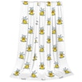 thumbnail image 1 of Bixox Fleece Blanket Rubber Duck Showe Pattern Super Soft Double-Sided Microfiber Flannel Blanket for Sofa, Bed, Couch,Suitable for All Seasons - 40"x30", 1 of 5