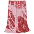 thumbnail image 1 of Bixox Fleece Blanket Striped Meat Pattern Super Soft Double-Sided Microfiber Flannel Blanket for Sofa, Bed, Couch,Suitable for All Seasons - 80"x60", 1 of 5