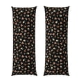 thumbnail image 1 of Bixox Flower Pattern On Black Print Body Pillow Cover with Zipper Closure, Cozy Fuzzy Fleece Body Pillow Case Cover 20 x 54 Inches,Long Body Pillow Pillowcase, 1 of 6