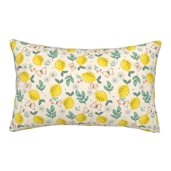 Bixox Flowers and Butterflies Printed Pillow Protector,Super Soft Ideal for Home,Guests,Rentals - 14"x20"