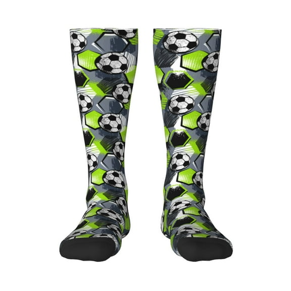 Bixox Football Patterned Men's and Women's Knee Socks High Socks Outdoor Sports Socks