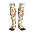thumbnail image 1 of Bixox Fruits Peach2 Print Compression Socks,Compression Socks Women & Men Circulation for Medical,Running,Athletic, 1 of 7