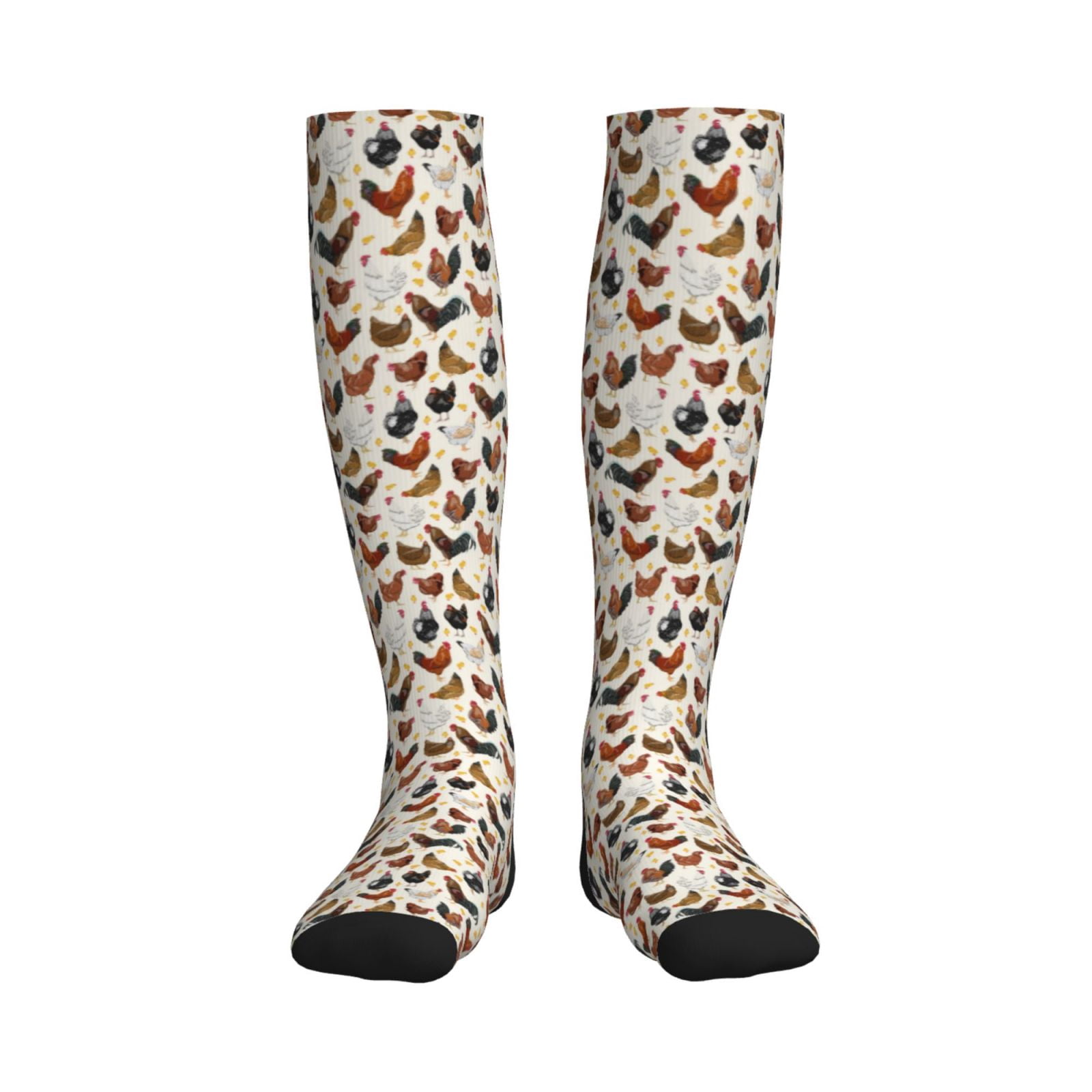 Chicken Compression Bixox Funny Chicken Print Compression Socks,Compression Socks Women ...