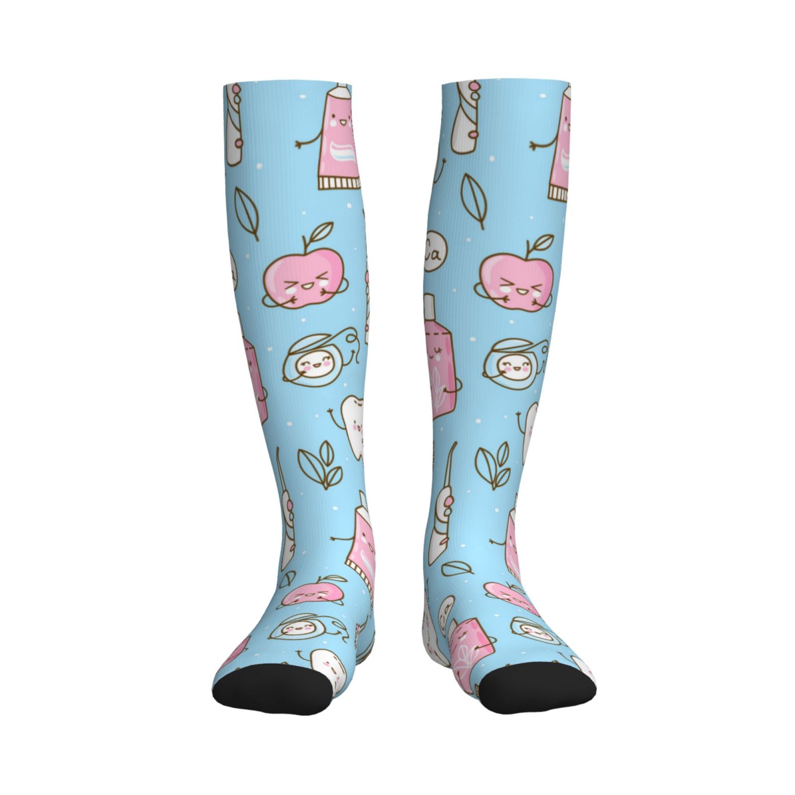 Bixox Funny Cute Teeth Print Compression Socks,Compression Socks Women ...