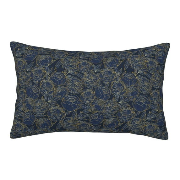 Bixox Golden Peonies Printed Pillow Protector,Super Soft Ideal for Home,Guests,Rentals - 16"x24"