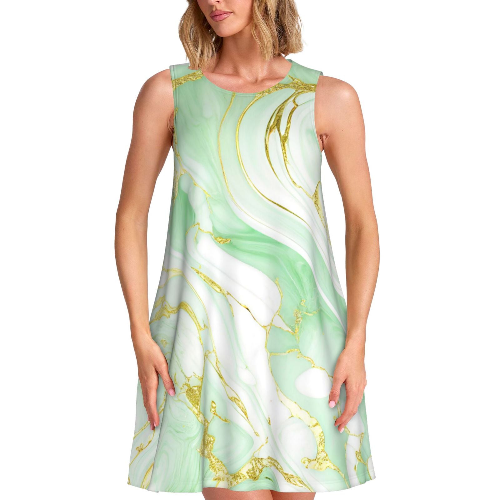 Cras - Flow Dress - 5004 5004 Dusty Green