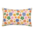 thumbnail image 1 of Bixox Groovy Daisy Flowers Printed Pillow Protector,Super Soft Ideal for Home,Guests,Rentals - 20"x30", 1 of 8