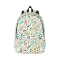 Bixox Hand Drawn Cars Trucks Buses And Roads Printing Canvas Backpack