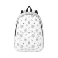 thumbnail image 1 of Bixox Hand Drawn Turtle Printing Canvas Backpack Lightweight Casual Travel Backpack School Backpack Fits 15.6 Inch Notebook, 1 of 5