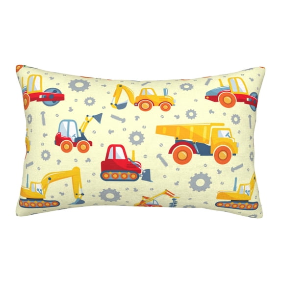 Bixox Heavy Equipment Printed Pillow Protector,Super Soft Ideal for Home,Guests,Rentals - 20"x30"