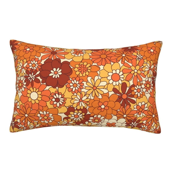 Bixox Hippie Flower Printed Pillow Protector,Super Soft Ideal for Home,Guests,Rentals - 16"x24"