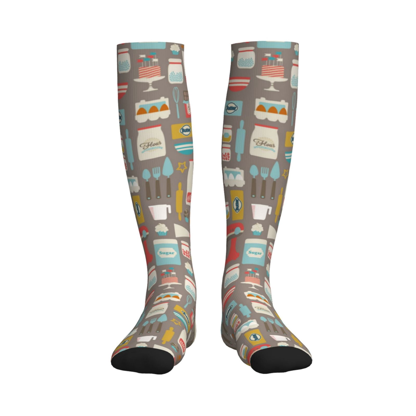 Compression Socks Safeway Box Bixox Kitchen Food Print Compression Socks,Compression Socks Women ...