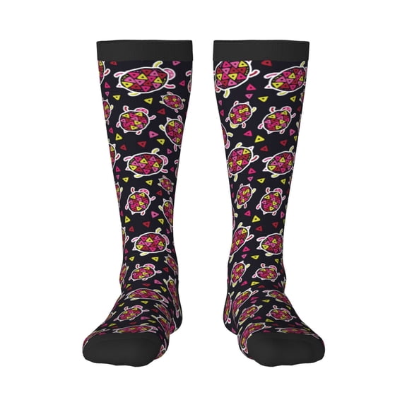 Bixox Ladybug Patterned Men's and Women's Knee Socks High Socks Outdoor Sports Socks