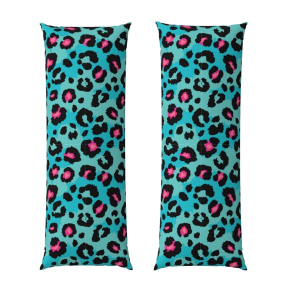 Bixox Leopard 1 Print Body Pillow Cover with Zipper Closure, Cozy Fuzzy Fleece Body Pillow Case Cover 20 x 54 Inches,Long Body Pillow Pillowcase