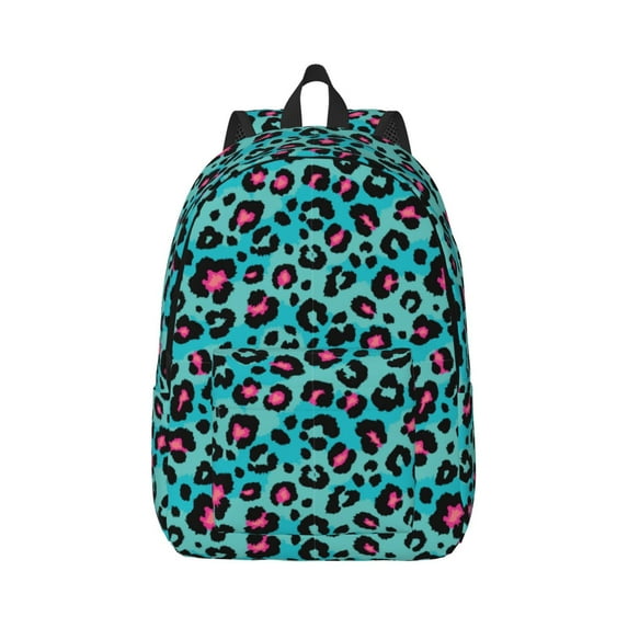 Bixox Leopard 1 Printing Canvas Backpack Lightweight Casual Travel Backpack School Backpack Fits 15.6 Inch Notebook