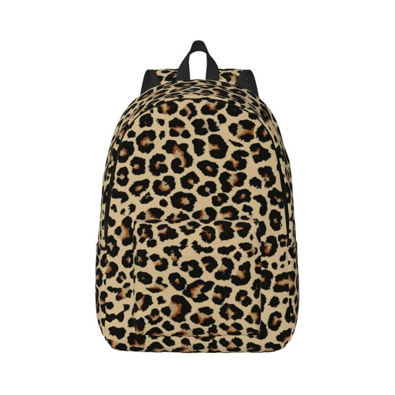 Bixox Leopard Print-1 Printing Canvas Backpack Lightweight Casual Travel Backpack School Backpack Fits 15.6 Inch Notebook