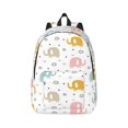 thumbnail image 1 of Bixox Little Elephant Printing Canvas Backpack Lightweight Casual Travel Backpack School Backpack Fits 15.6 Inch Notebook, 1 of 5