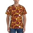 thumbnail image 1 of Bixox Men's Almond Nuts Printed Short Sleeve Skinny Athletic T-Shirt, 1 of 6