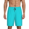 thumbnail image 1 of Bixox Men's Aqua printed lightweight casual shorts, soft sleep shorts with pockets., 1 of 7