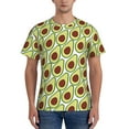 thumbnail image 1 of Bixox Men's Avocado Printed Short Sleeve Skinny Athletic T-Shirt, 1 of 6