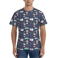 thumbnail image 1 of Bixox Men's Bamboo Panda Printed Short Sleeve Skinny Athletic T-Shirt, 1 of 6