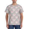 thumbnail image 1 of Bixox Men's Beautiful Rabbit1 Printed Short Sleeve Skinny Athletic T-Shirt, 1 of 6