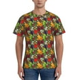 thumbnail image 1 of Bixox Men's Begetable Printed Short Sleeve Skinny Athletic T-Shirt, 1 of 6