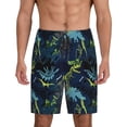 thumbnail image 1 of Bixox Men's Cartoon Dinosaur printed lightweight casual shorts, soft sleep shorts with pockets., 1 of 5