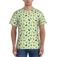 thumbnail image 1 of Bixox Men's Cartoon Fruit Printed Short Sleeve Skinny Athletic T-Shirt, 1 of 6