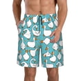 thumbnail image 1 of Bixox Men's Cartoon Funny Goose printing Casual Classic Fit Short Summer Beach Shorts, 1 of 6
