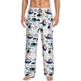 thumbnail image 1 of Bixox Men's Cartoon Helicopters Patterned Pajama Pants with Pockets Lounge Clothes for Home, 1 of 5