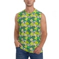 thumbnail image 1 of Bixox Men's Cartoon Koala Bear and Leaf Printed Shirt Sleeveless Fitness Tank Top-Medium, 1 of 7